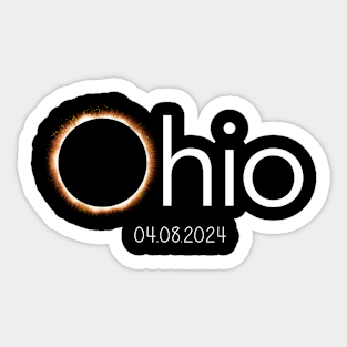 Ohio Total Solar Eclipse 2024 Eclipse 4.08.24 April 8 2024 Sticker